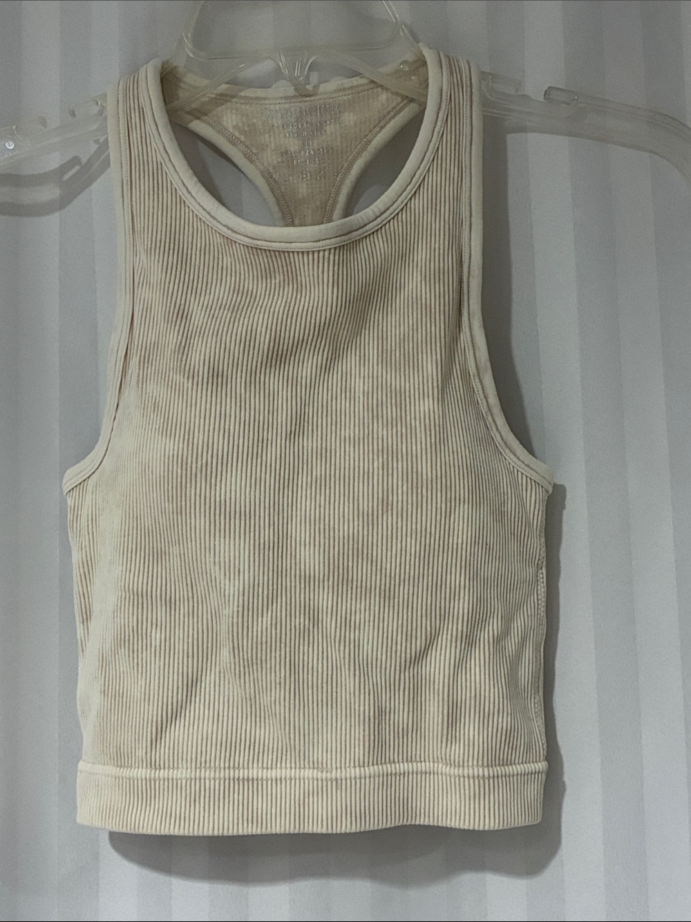 Zenana Outfitters Ribbed Racerback Tank w/Built-in Pads NWOT